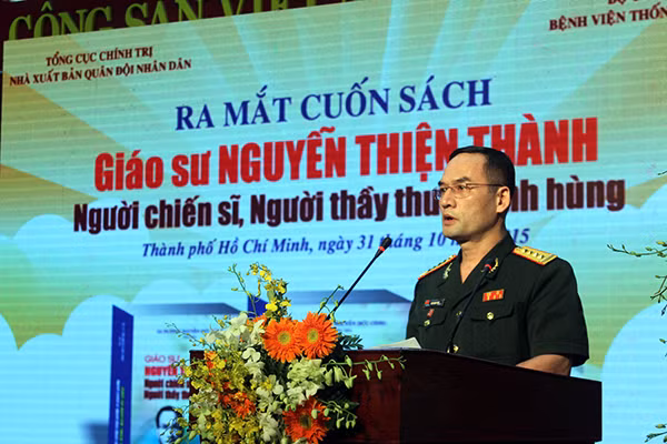 Đại tá Kiều Bách Tuấn, giám đốc Nhà xuất bản Quân đội nhân dân nói về ý nghĩa việc xuất bản cuốn sách Giáo sư Nguyễn Thiện Thành