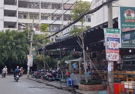 Hiện trường vụ tai nạn.