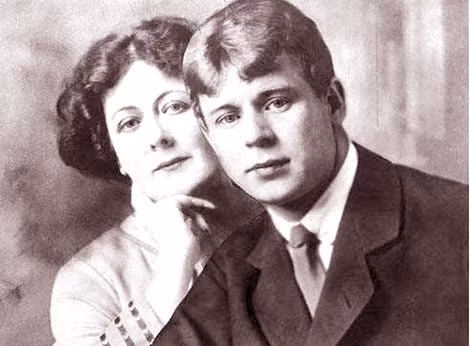 Sergei Yesenin cùng vũ nữ Duncan Isadora - người tình trên ông 17 tuổi.