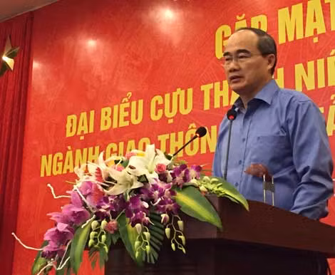 Chủ tịch Ủy ban Trung ương MTTQ Việt Nam Nguyễn Thiện Nhân phát biểu tại buổi lễ.
