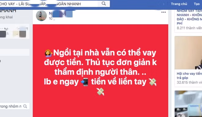 Trên mạng xã hội luôn có nhiều lời mời cho vay online ưu đãi, song người dân cần cảnh giác.