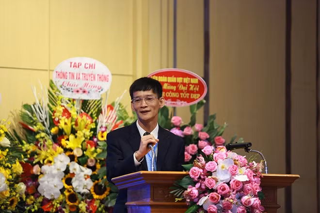 Ông Nguyễn Xuân Cương, Chủ tịch VIRESA nhiệm kỳ 2020-2024 phát biểu.