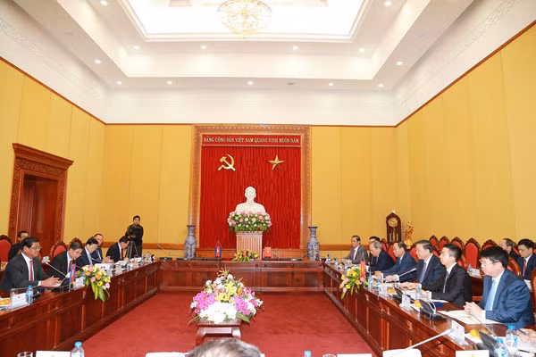 Toàn cảnh buổi Hội đàm.