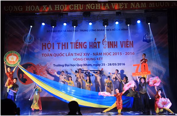 Tiết mục múa của các sinh viên Học viện An ninh nhân dân