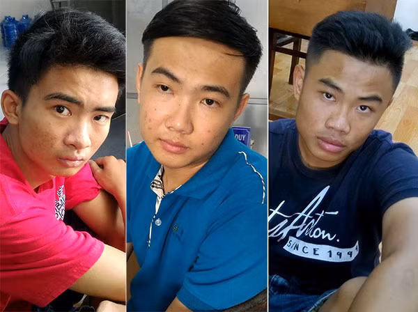 Các đối tượng Triều, Quân và Toàn tại cơ quan công .