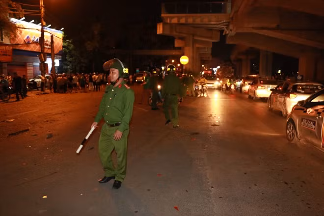 Ngay sau khi nhận được thông tin, lực lượng công an đã có mặt tại hiện trường.