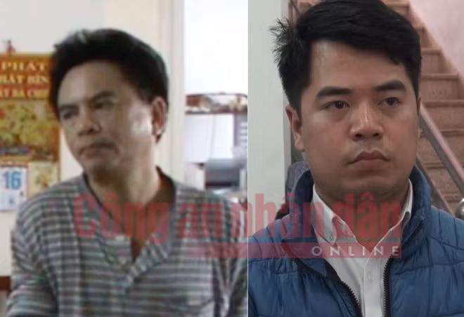 Hai đối tượng Bùi Hiếu Võ (trái) và Phan Kim Khánh.