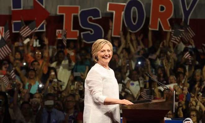 Ứng cử viên Tổng thống đảng Dân chủ Hillary Clinton. Ảnh: Rex
