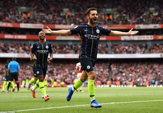 Bernardo Silva ghi bàn ấn định tỷ số. Ảnh: Getty Image.