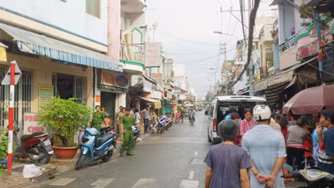 Hiện trường nơi phát hiện ra vụ giết người.