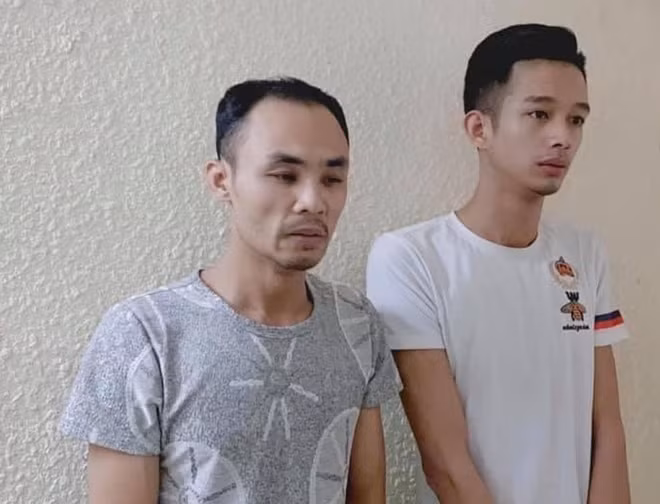Hai trong số các đối tượng tại CQĐT.
