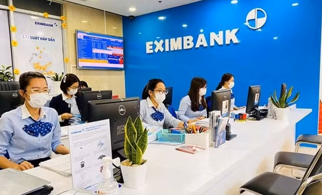 Chi nhánh ngân hàng Eximbank, nơi bà Đ. tới để chuyển tiền theo yêu cầu của đối tượng.