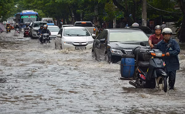Nhiều tuyến phố trong nội thành Hải Phòng đã biến thành… sông