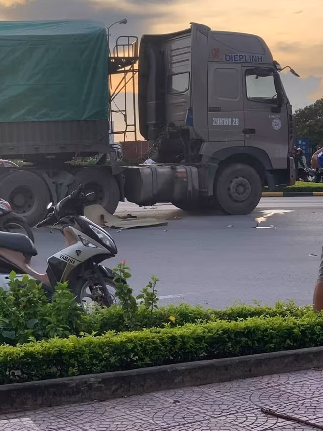 Hiện trường vụ tai nạn.