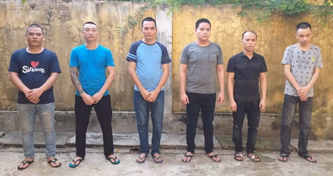 Các đối tượng bị bắt giữ.