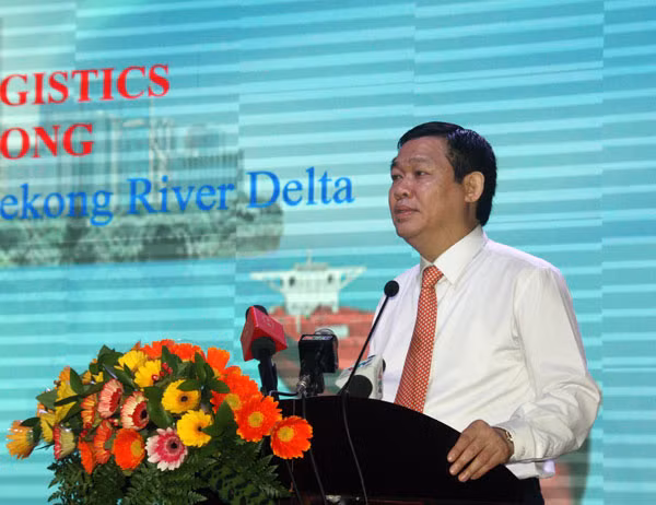 Phó Thủ tướng Vương Đình Huệ, Trưởng Ban Chỉ đạo Tây Nam Bộ, phát biểu chỉ đạo tại hội nghị.