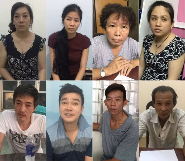 Các đối tượng trong đường dây ma túy do Lâm Kim Phụng cầm đầu. Các đối tượng trong đường dây ma túy do Lâm Kim Phụng cầm đầu.