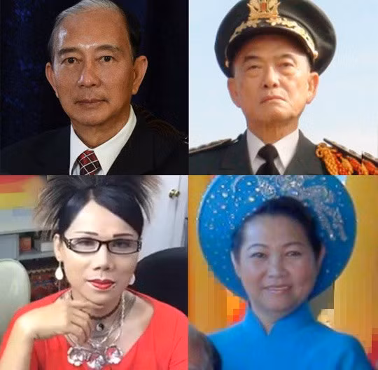 Các đối tượng (Từ trái sang, từ trên xuống): Đào Minh Quân (Đào Văn); Quách Thế Hùng; Phạm Lisa (Phạm Anh Đào); Kelly Triệu (Triệu Thanh Hoa).