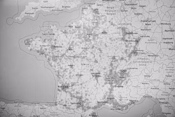 Một tấm ảnh dự báo về tội phạm thu được từ phần mềm Map Revelation.