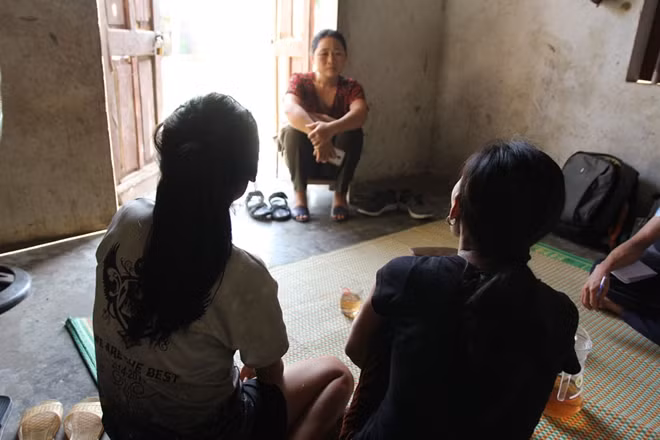 Cháu Vi Thị P. bị bố đẻ xâm hại dẫn đến mang thai khi mới 14 tuổi.