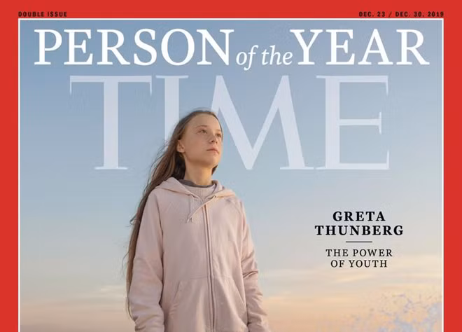 Vượt qua rất nhiều nhân vật nổi tiếng khác, Greta Thunberg đã được Tạp chí Time bầu là nhân vật của năm, biểu tượng của cuộc đấu tranh chống lại biến đổi khí hậu toàn cầu.