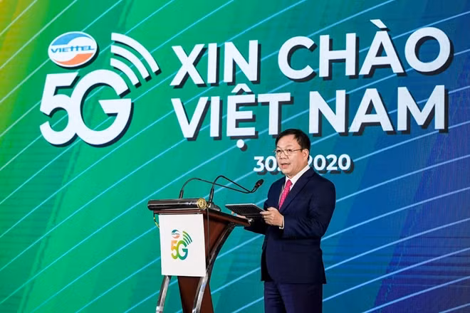 Quyền Chủ tịch kiêm Tổng Giám đốc Tập đoàn Viettel, Thiếu tướng Lê Đăng Dũng phát biểu tại buổi lễ.
