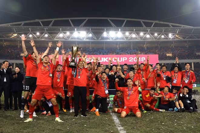 ĐTVN hiện đang là đương kim vô địch AFF Cup. Ảnh: VFF.