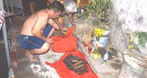 Phát hiện xương người trong một hố sâu
