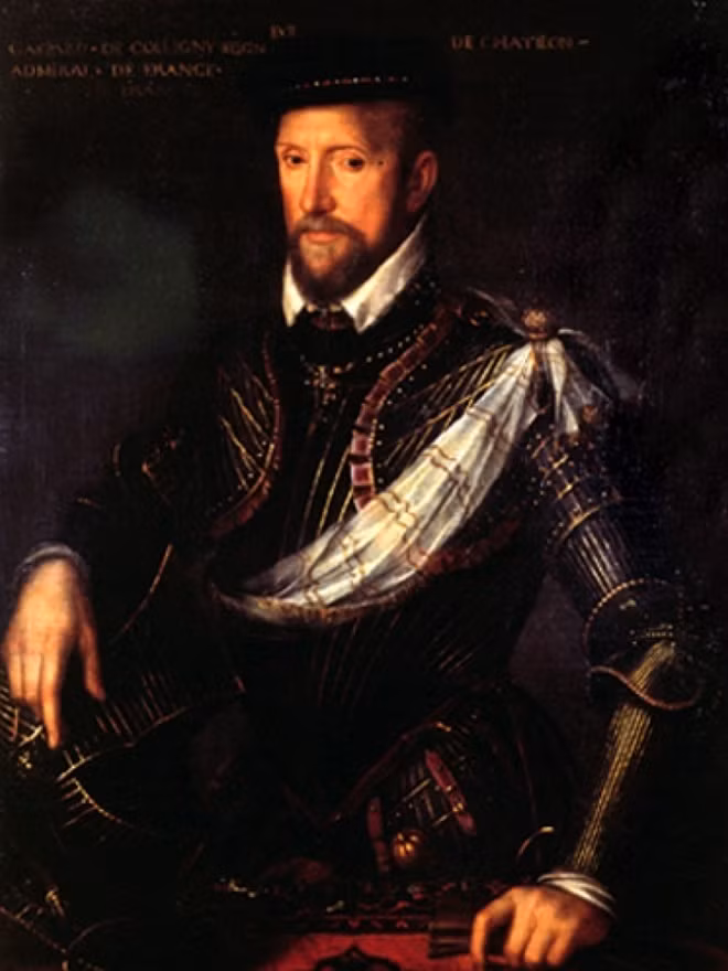 Đô đốc Gaspard de Coligny.