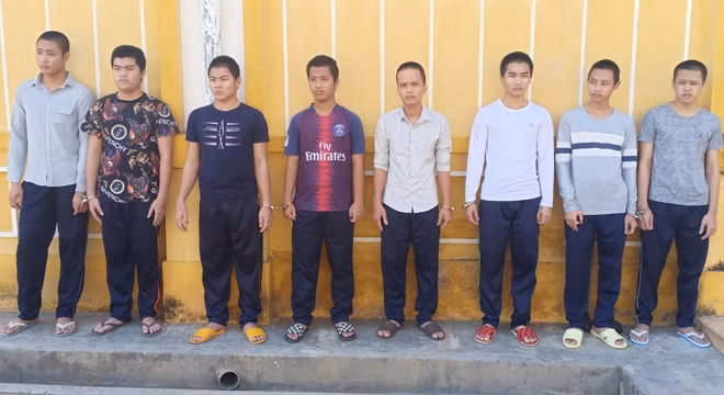 Công an huyện Gò Công Đông, Tiền Giang bắt tạm giam nhóm thanh niên cố ý gây thương tích do mâu thuẫn từ bàn nhậu.