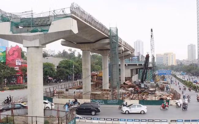 Một trong các hạng mục của dự án đường sắt đô thị Nhổn-Ga Hà Nội.