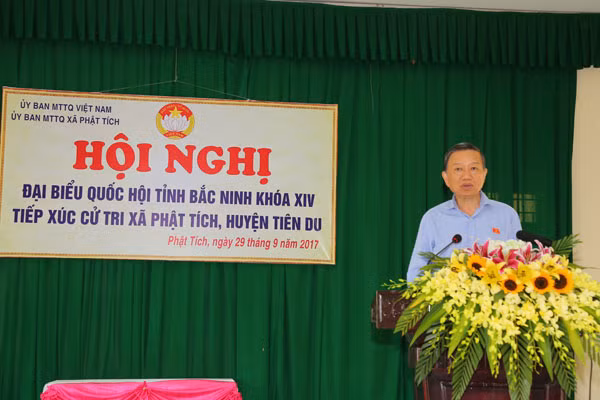 Bộ trưởng Tô Lâm trả lời ý kiến cử tri
