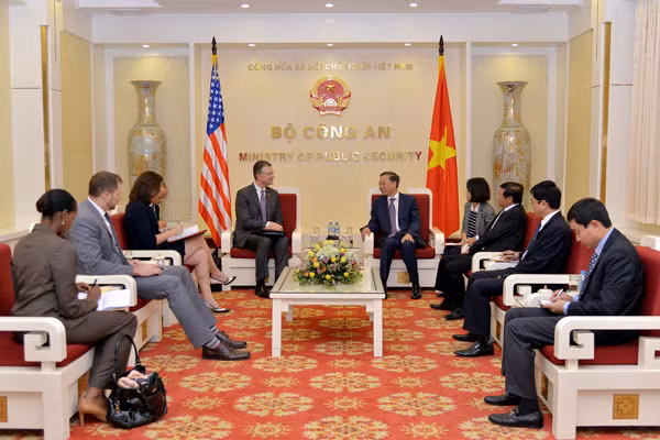 Toàn cảnh buổi tiếp.