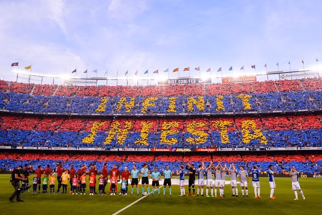 Món quà mà người hâm mộ dành cho Iniesta.