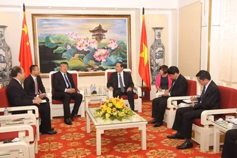 Toàn cảnh buổi tiếp.
