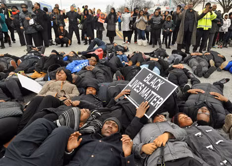Một cuộc biểu tình của Black Lives Matter.