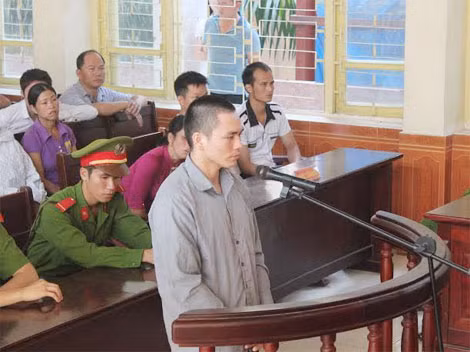 Bị cáo Chung tại phiên tòa sơ thẩm lần 1.