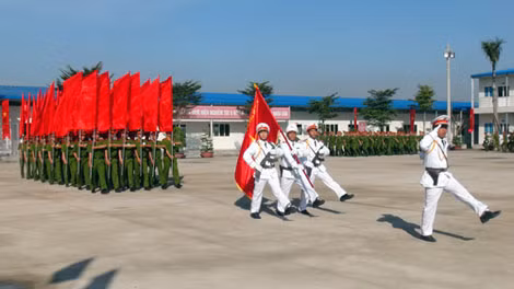 Lễ khai giảng của trường TC CSND VI.