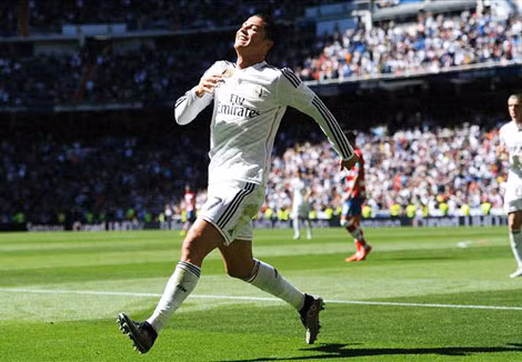 Ronaldo lần đầu tiên ghi 5 bàn thắng trong 1 trận đấu. (Ảnh – Goal.com)