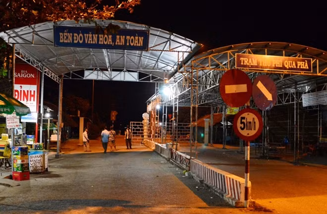 Bến phà nơi xảy ra TNGT hi hữu, khiến một người thiệt mạng