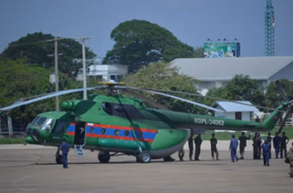 Một chiếc MI-17 của Quân đội Lào. (Ảnh: KPL).