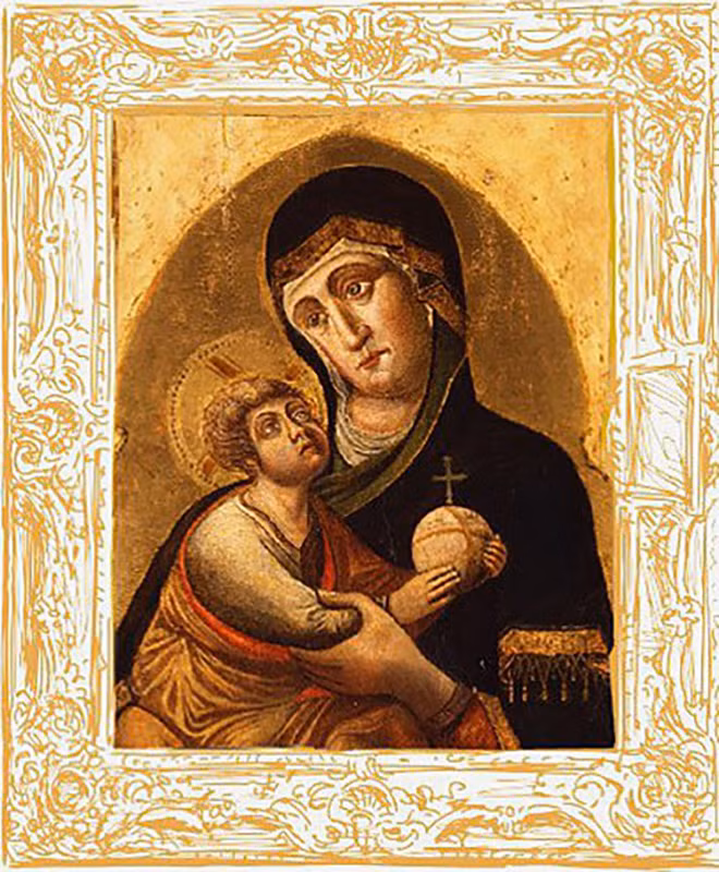 Bức tranh Madonna col Bambino.