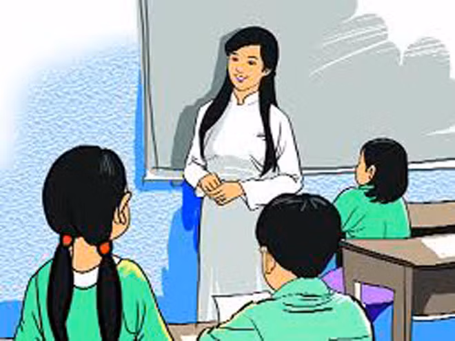 Hình ảnh đẹp và những lời dạy của thầy cô giáo luôn theo suốt chúng ta đến hết cả cuộc đời.