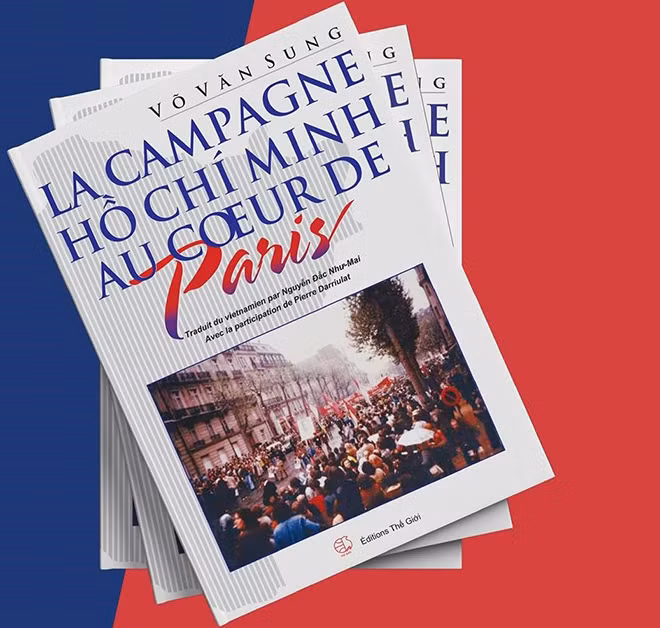 Ấn bản tiếng Pháp sách “Chiến dịch Hồ Chí Minh giữa lòng Paris”.