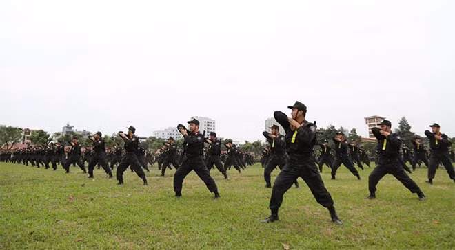 Lực lượng CSCĐ sẵn sàng thực hiện nhiệm vụ trong bất cứ hoàn cảnh nào.