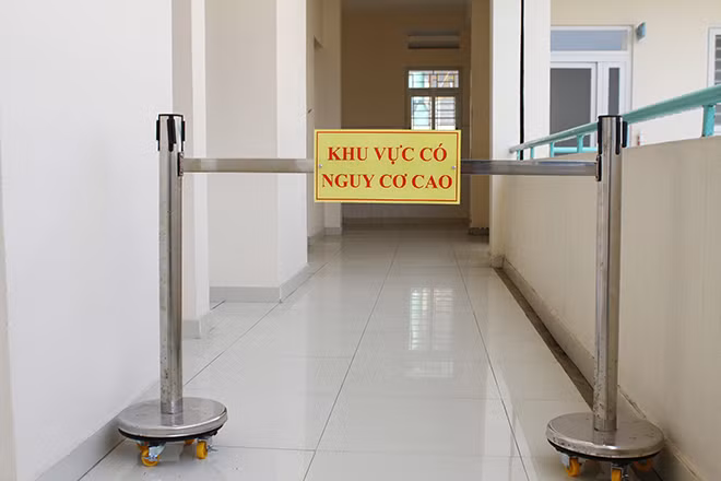 Khu vực cách ly để điều trị khi có bệnh nhân nhiễm virus Corona.