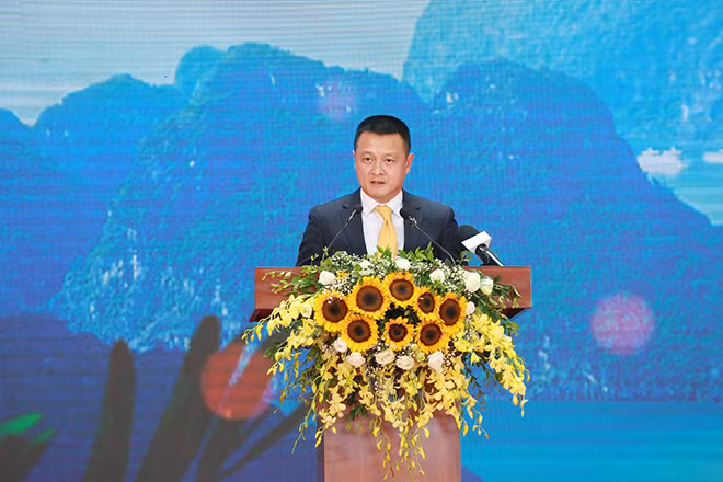 Ông Đặng Minh Trường- Chủ tịch HĐQT Sun Group phát biểu tại Lễ khai trương.