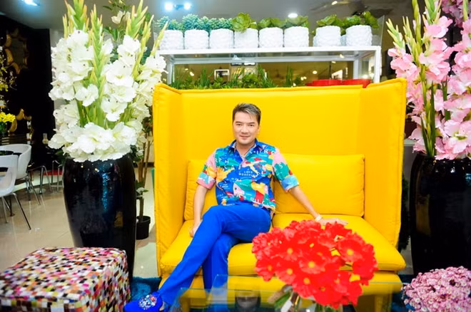 Đàm Vĩnh Hưng trong buổi ghi hình talkshow về chủ đề Tết của HTV.