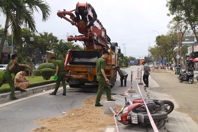 Hiện trường vụ tai nạn (ảnh GH)