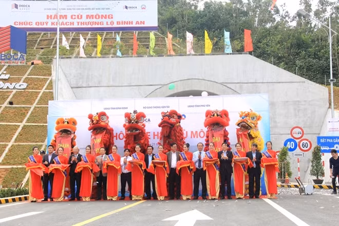 Lễ thông xe hầm Cù Mông nối hai tỉnh Bình Định – Phú Yên.
